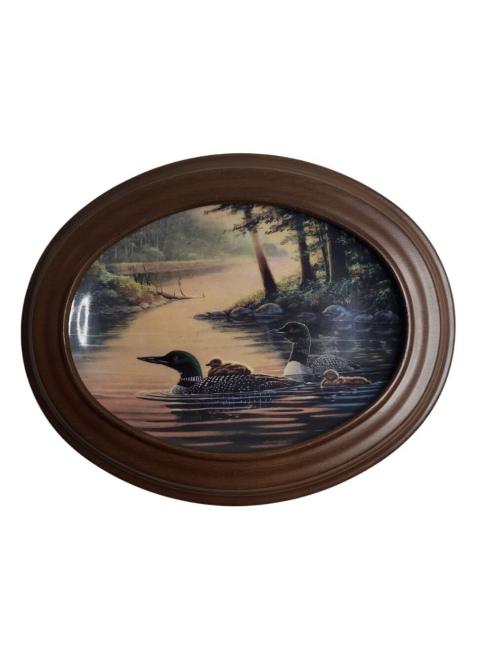Bradford Exchange Bruce Langton LE Collector's Plate Loons "Peaceful Crossing"